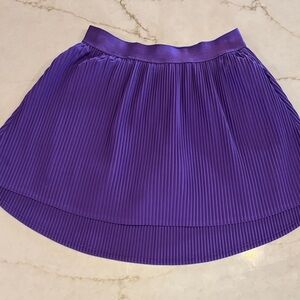 Girls Purple Pleated Skort
